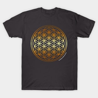 Golden Flower of Life T-Shirt